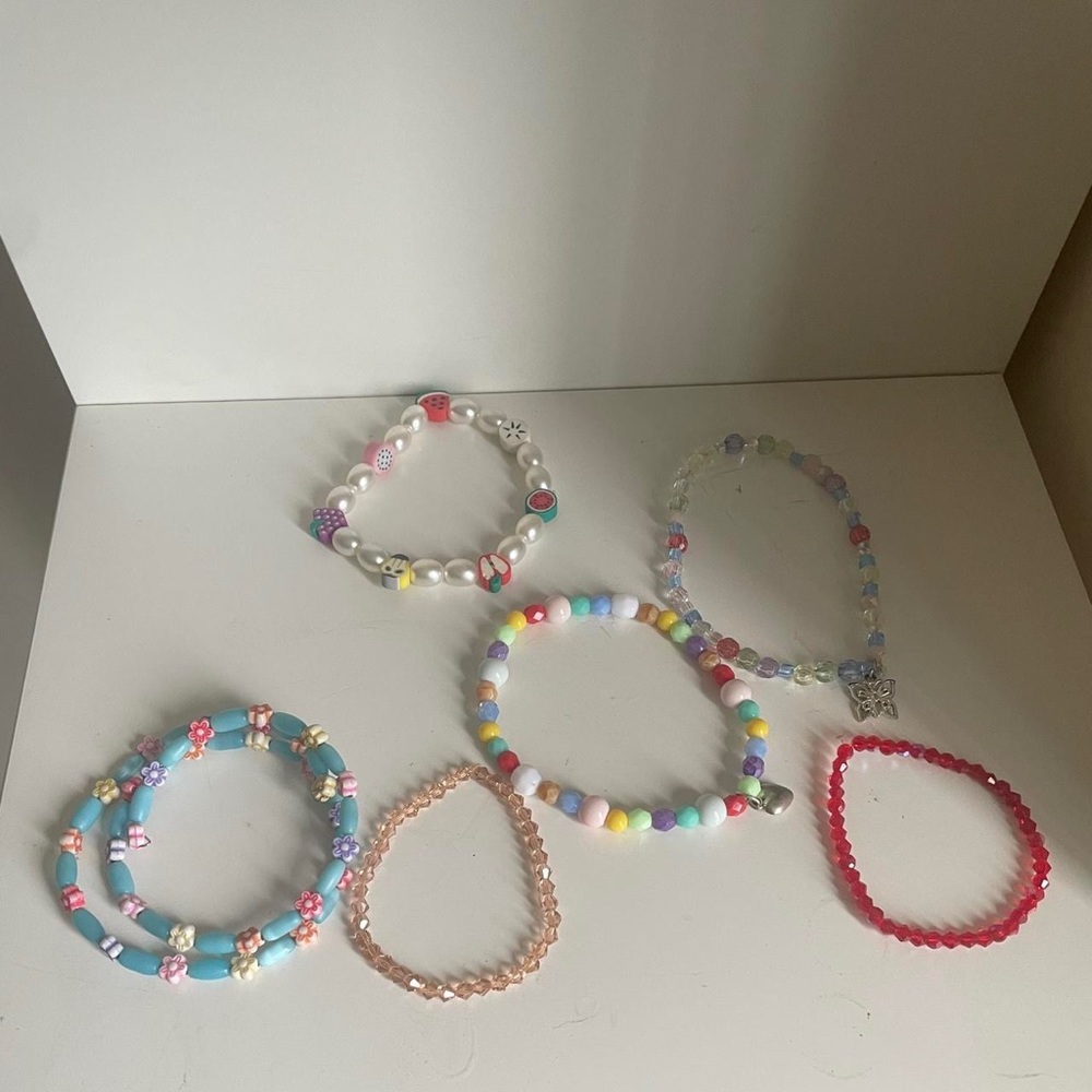 assorted bracelets